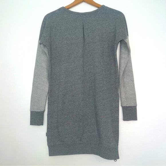 Burton Pullover Sweatshirt Mixed Media Side Zip Size XS Snowboarding Outerwear - Picture 7 of 10